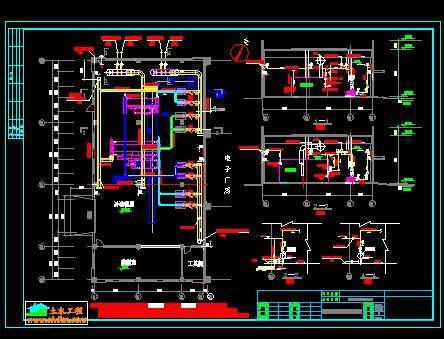 暖通冷冻机房设计图免费下载 暖通图纸
